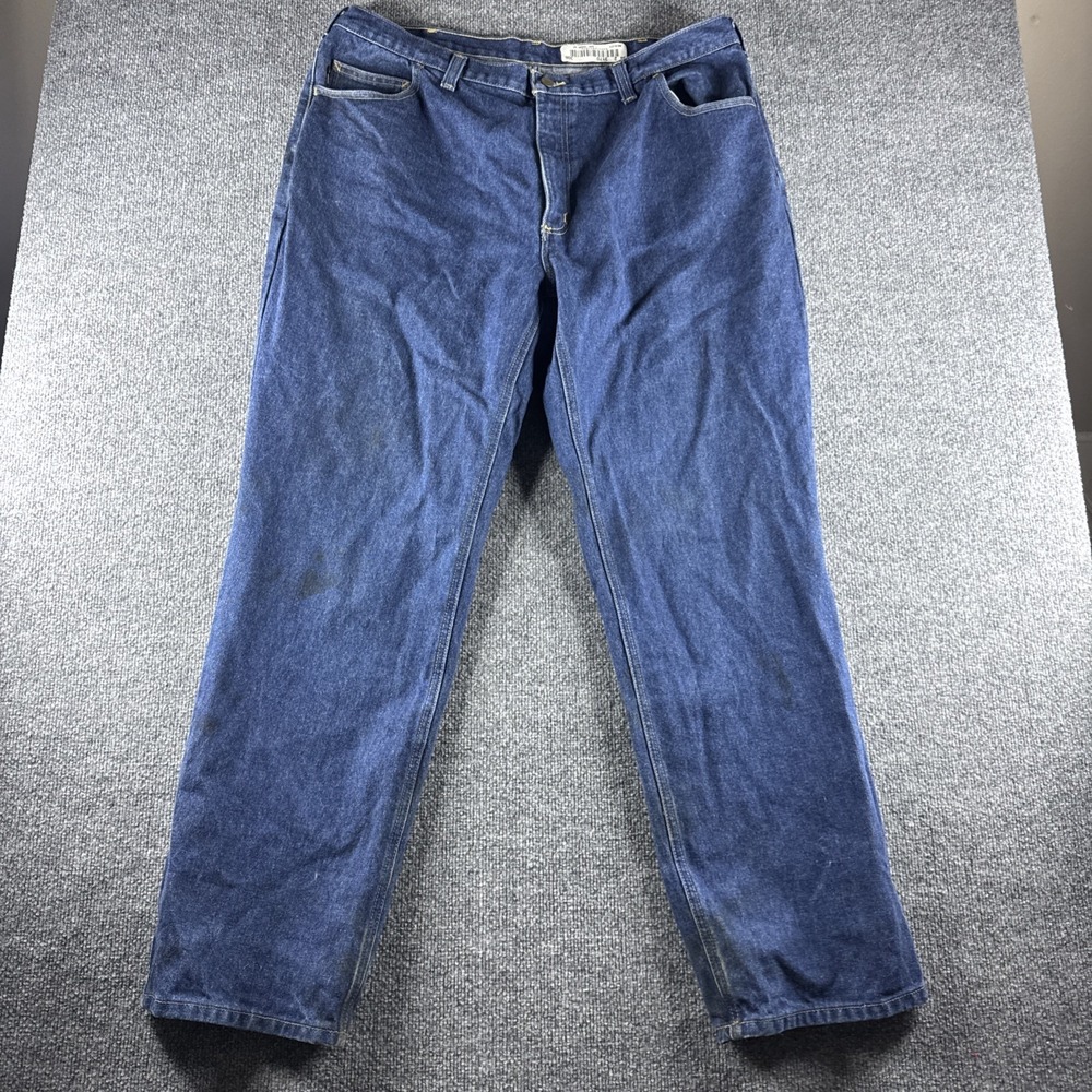 Carhartt FR Jeans Men 42x32 Blue Flame Resistant‎ Workwear 2112 Cat 2 280-83